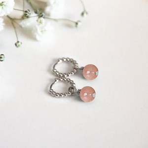 Boucles d'oreilles pierre de soleil ariane or