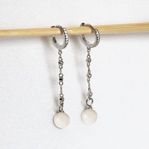 Boucles d'oreilles pierre de lune beatrix or
