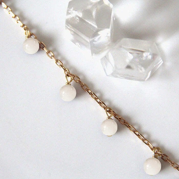 Mayana Bijoux - Bracelet pierre de lune charlotte or