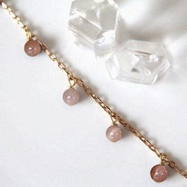 Bracelet pierre de soleil charlotte or