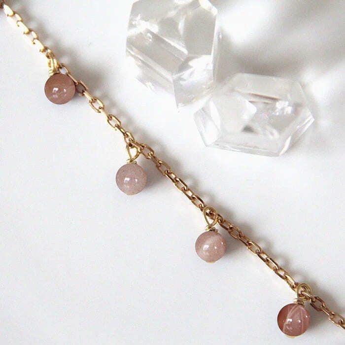 Bracelet pierre de soleil charlotte or