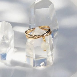 Bague pierre de lune diana or