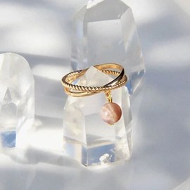 Bague pierre de soleil diana or