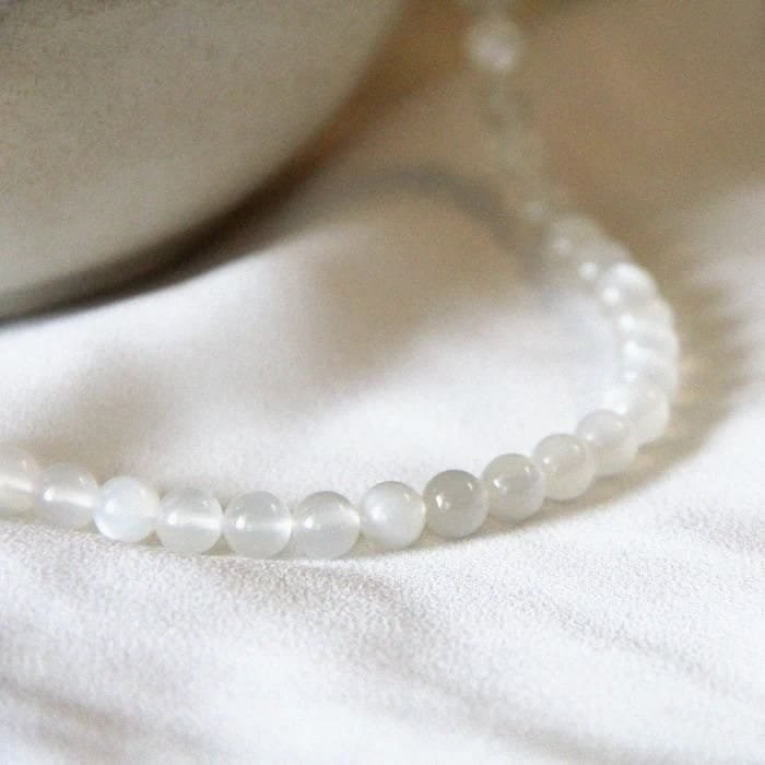 Collier pierre de lune helena or