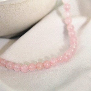 Collier quartz rose helena or