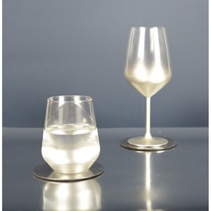 Dessous de verre argent - lot de 4