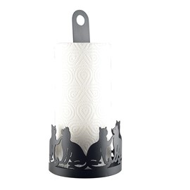 Porte-essuie tout chat noir