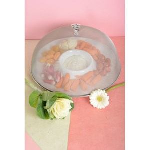 Cloche à fromage argent