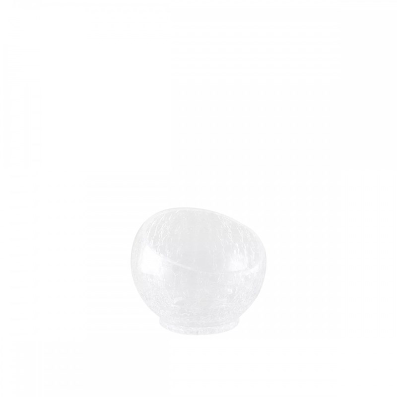 Bol en verre effet craquelé grand modèle