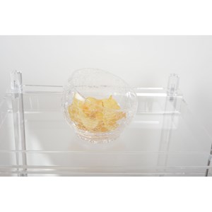 Bol en verre effet craquelé grand modèle  - lot de 6