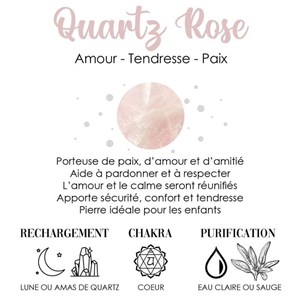 Boucles d'oreilles quartz rose luna or