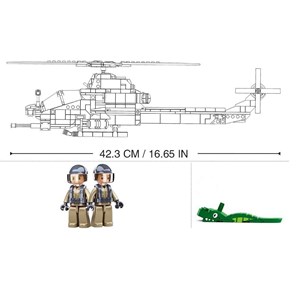 Model bricks - hélicoptère d'attaque