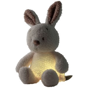 Peluche veilleuse lapin ecru (25 cm)