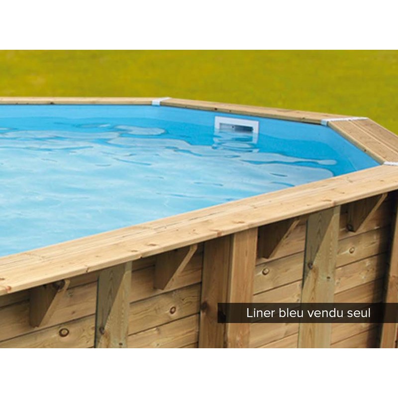 Liner seul bleu pour piscine bois océa 5,50 x 3,55 x 1,20 m - ubbink
