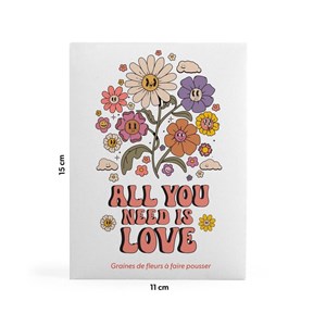 Sachet message - all you need is love