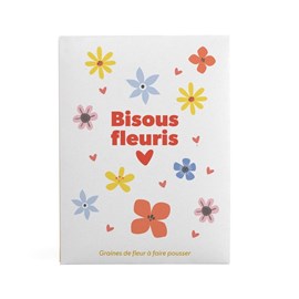 Sachet message - bisous fleuris