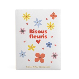 Sachet message - bisous fleuris