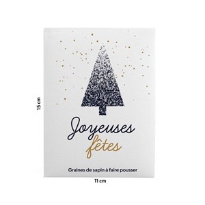 Sachet message - joyeuses fêtes