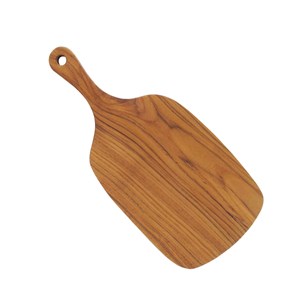 Planche à découper jambon en teck naturel 44x20cm