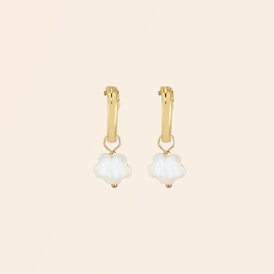 Boucles d'oreilles en pierre de lune arc-en-ciel et gold-filled