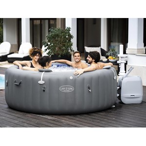 Spa gonflable lay-z-spa santorini rond hydrojet pro 5&nbsp;7 places - bestway