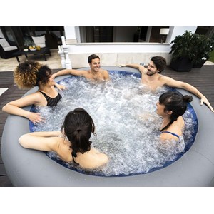 Spa gonflable lay-z-spa santorini rond hydrojet pro 5&nbsp;7 places - bestway