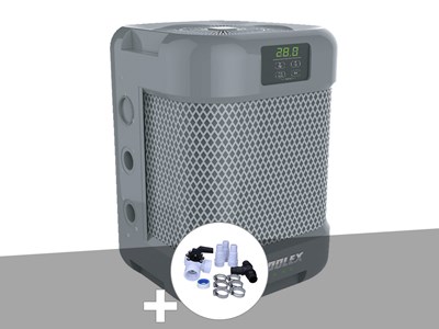 Pompe à chaleur 5,50 kw poolex q-line 5 + kit by-pass ø 32&nbsp;38 mm