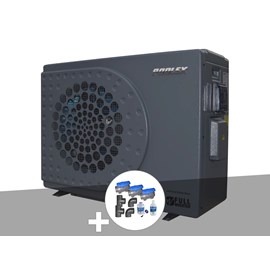 Pompe à chaleur 7,10 kw poolex jetline selection fi 75 + kit by-pass ø 50 mm
