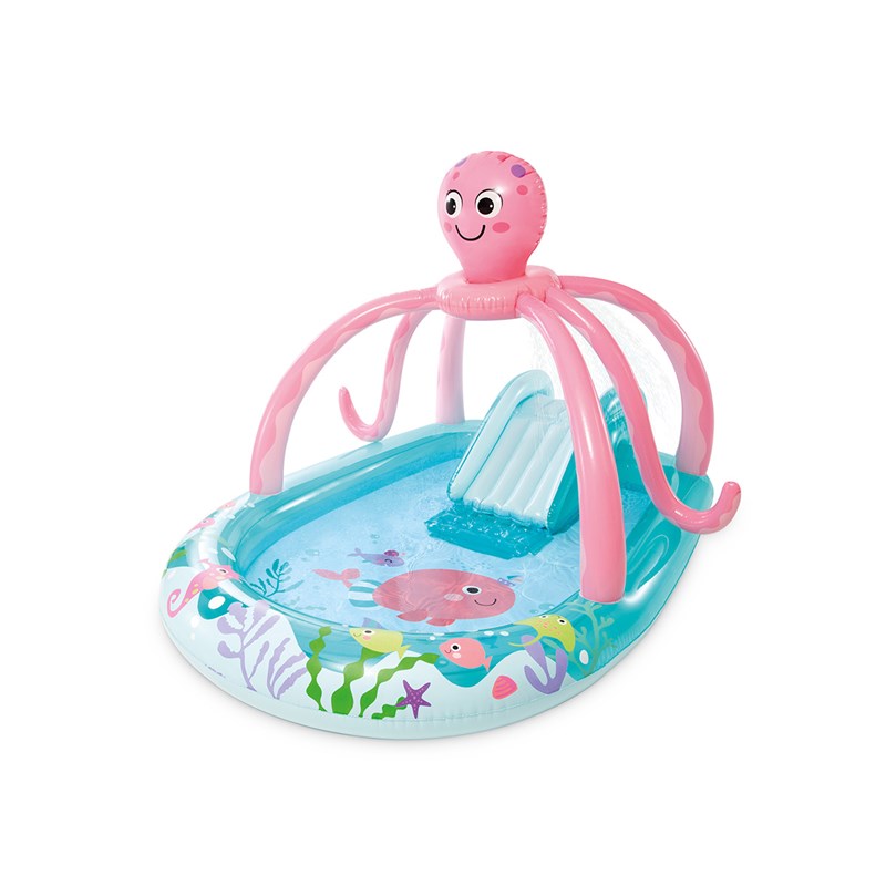 Aire de jeux gonflable pieuvre - intex