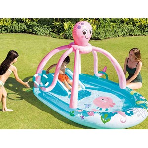 Aire de jeux gonflable pieuvre - intex