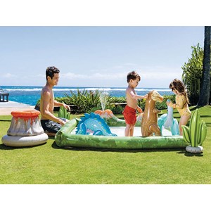 Aire de jeux gonflable dino aventure - intex