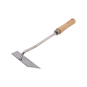 Binette à main en acier inoxydable, manche bois fsc - nature