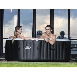 Spa gonflable purespa carbone octogonal jets et bulles 4 places - intex