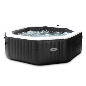 Spa gonflable purespa carbone octogonal bulles et jets 6 places - intex