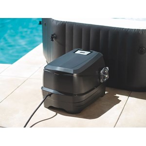 Spa gonflable purespa carbone octogonal bulles et jets 6 places - intex