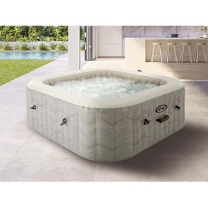 Spa gonflable purespa chevron carré bulles 6 places - intex