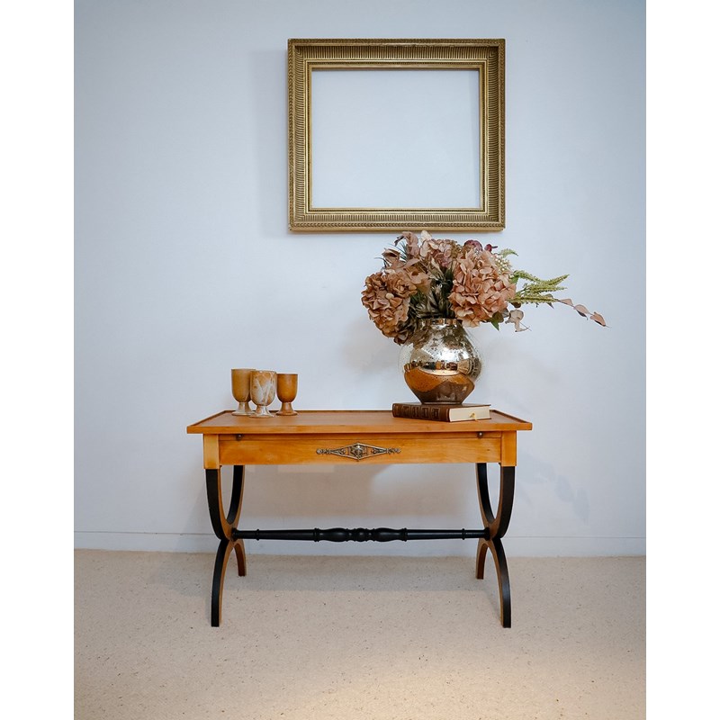 Table basse en bois et cuir n°720