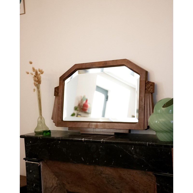 Igor, le miroir art déco en bois n°911