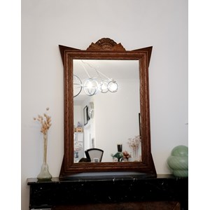 Miroir art déco en bois n°949