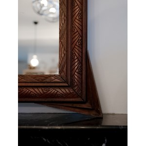 Miroir art déco en bois n°949