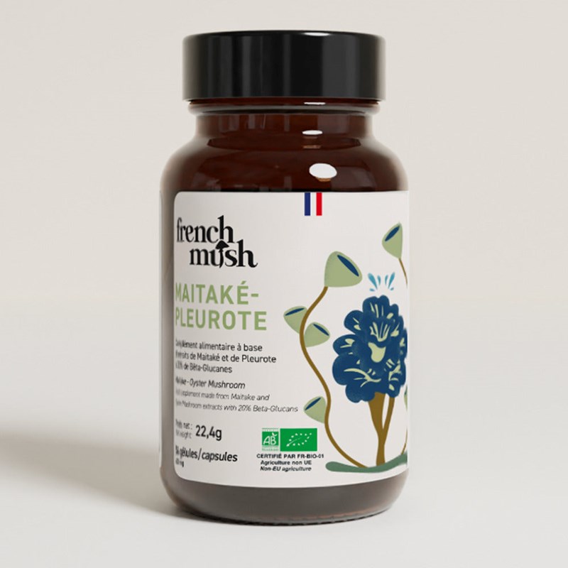 French Mush - Gélules duo maïtake pleurote régulation métabolisme 56 gélules french mush
