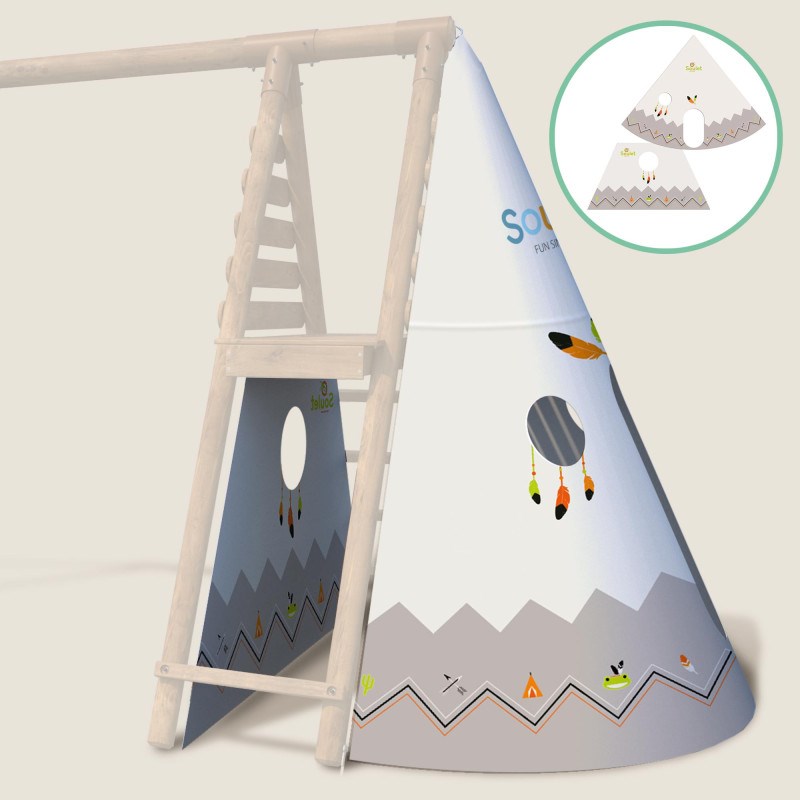 Tipi enfant pour portique bois 2,22 m et