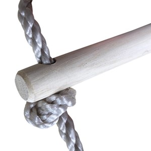 Échelle suspendue en bois pour portique