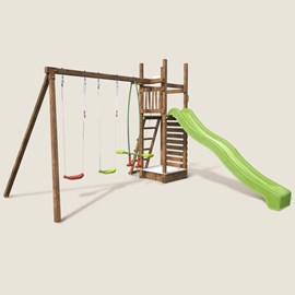 Aire de jeux soulet happy swing & climbi