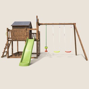 Aire de jeux pour enfant maisonnette ave