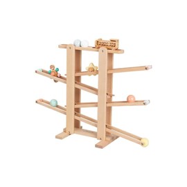 Circuit à billes en bois xl avec train