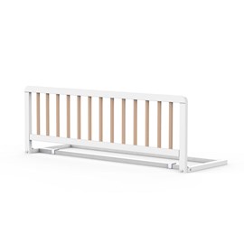 Barrière lit - 110 cm - blanc - naturel