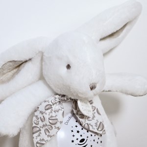 Veilleuse musicale projections d'étoiles blanc (24 cm)