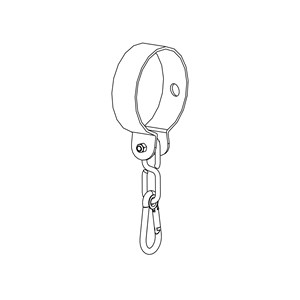 Lot de 2 colliers pour bois rond