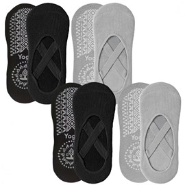 4 paires chaussettes antidérapantes yoga